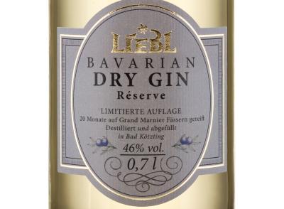 Liebl Bavarian Dry Gin 20 Monate im Grand Marnier Fass gereift